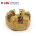 DIN935 Hexagon Slotted Castle Nuts com linha grossa métrica